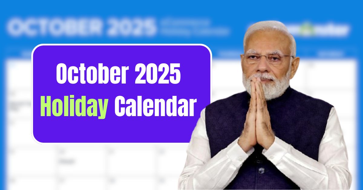 October 2025 Holiday Calendar